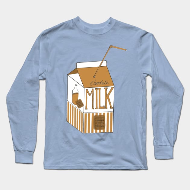 Chocolate Milk Long Sleeve T-Shirt by Kcael